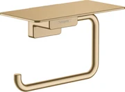 Hansgrohe AddStoris, držiak na toaletný papier s poličkou, kartáčovaný bronz, HAN-41772140