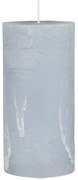 Ib Laursen Okruhlá sviečka Rustic Dusty Blue 14 cm