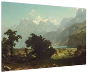 Obraz - Albert Bierstadt, Lake Lucerne, reprodukcia (90x60 cm)