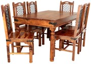 furniture-nabytek.cz - Jedálenský set pre 6 osôb z masívneho palisandru