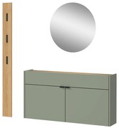 Zelená/v prírodnej farbe predsieňová zostava Ameca – Germania