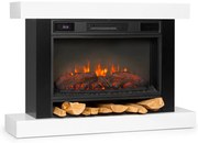 Klarstein Vulsini Hideaway, elektrický krb, 1900 W, LED technológia, diaľkové ovládanie, biely