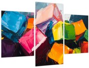 Obraz - Farebné kocky (90x60 cm)