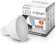 ECOLIGHT LED žiarovka MR16 12V 8W neutrálna biela