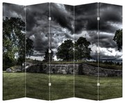 Paraván - Zatiahnutá obloha (210x170 cm)