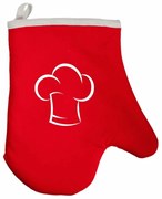 Kuchynská rukavica Chef EMI, červená