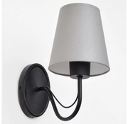 Nástenná lampa MALBO 1xE27/15W/230V šedá/čierna