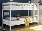 Dvojposchodová posteľ Casper 90x200 cm, biela%