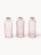 Súprava malých sklenených váz Adore, 3 ks