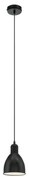 Eglo 55243 - Závesné svietidlo PRIDDY na kábli 1xE27/60W/230V, čierne