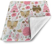Sablio Deka pre bábätko Lesné zvieratká - 80x100 cm
