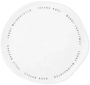 Räder Biely porcelánový tanier MERRY CHRISTMAS
