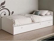 Posteľ s úložným priestorom Patrik 90x200 cm, biela%