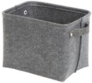 Sivý plstený úložný košík Compactor Felt Basket, 29 x 24 cm
