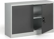 Kovová spisová skriňa, demontovaná, 1 polica, 1200 x 800 x 400 mm, tmavo sivá