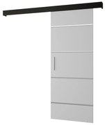 Posuvné dvere 70 cm Slavdro 4 (biela matná + čierna matná). Akcia -6%. Vlastná spoľahlivá doprava až k Vám domov. 1108747