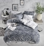 Obliečky bavlnené Mramor deluxe TiaHome - 1x Vankúš 90x70cm, 1x Paplón 140x220cm