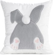 VEĽKONOČNÁ DEKORAČNÁ OBLIEČKA NA VANKÚŠ RUMP 45X45 CM VZOROVANÁ