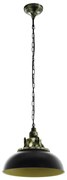 Eglo 79463 - Luster na reťazi PETRITOLI 1xE27/60W/230V čierna