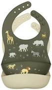 A Little Lovely Company Silikónové podbradníky sada 2 ks: Savanna