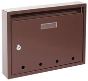 Poštová schránka RICHTER BK.24.D.HM (HNEDÁ), Oceľ hnedá, RICHTER hnědá