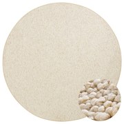 Krémový okrúhly koberec ø 200 cm Wolly – BT Carpet