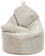 INTERMEDIC SK Kreslo Yoko Velvet – manšestrové kreslo s vankúšom, 75x70x30 cm Farba: SZ83 - krémová