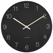Nástenné hodiny Karlsson KA5788BK Charm Engraved Numbers, 30 cm