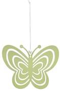 Závesný kovový motýľ PASTEL BUTTERFLY - viac farieb Farba: Zelená