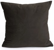 Zamatová obliečka na vankúš Cesar 40 x 40 cm - sivohnedá