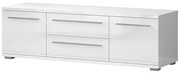 TV stolík Piano TV150-2K2F/PN-70/KA/70 lakované crystal white