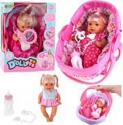 LEAN Toys Bábika v nosiči fľaša cumlík rozhovory Chatter močenie