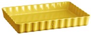 Žltá keramická koláčová forma Emile Henry, 24 × 34 cm