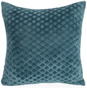 DEKORAČNÁ OBLIEČKA NA VANKÚŠ BELA 40X40 CM MODRÁ