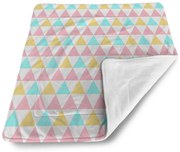 Sablio Deka pre bábätko Trojfarebné Trojuholníky - 80x100 cm
