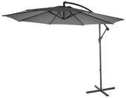 Slnečník Acerra Ø 3m polyester/oceľ - sivá bez stojanu