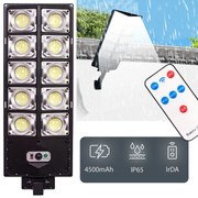 Toolight Toolight, záhradná LED solárna lampa so snímačom pohybu a diaľkovým ovládaním RSL017, čierna, OSW-10247