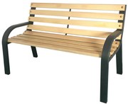 Detská drevená lavička na ihrisko 81 x 38 x 56 cm