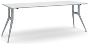 Rokovací kancelársky stôl WIDE, 220x80 cm, sivý
