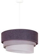 Duolla - Luster na lanku TRIO 1xE27/15W/230V pr. 45 cm antracit/šedá/biela