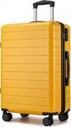 Konofactory Žltý elegantný plastový kufor „Hawai“ - XL (100l)