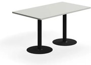 Stôl VERTICUS, 1400x800x720 mm, svetlošedá/čierna