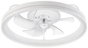 LED Stropné svietidlo s ventilátorom FARGO LED/37W/230V biela + DO