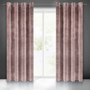 ZATEMŇOVACÍ ZÁVES NA KRÚŽKOCH RIA 140X250 CM PÚDROVO RUŽOVÁ