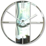 Nástenné hodiny Unique 50cm, Flexistyle z21f strieborná