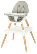 New Baby Jedálenská stolička Grace 3v1 šedá, 61 x 101 x 61 cm