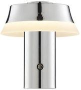 Brilliant - LED dotyková stmievateľná nabíjateľná stolná lampa KINICH LED/2,5W/5V 2700K lesklý chróm