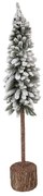 Vianočné dekorácie ihličnatý stromček na dreve L - Ø 10*60 cm