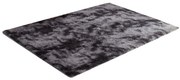 Tmavosivý obdĺžnikový shaggy koberec Ombre Rozmer: 80x150 cm
