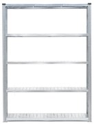 Policový kovový regál TRANSFORM, základná sekcia, 2500x1500x400 mm